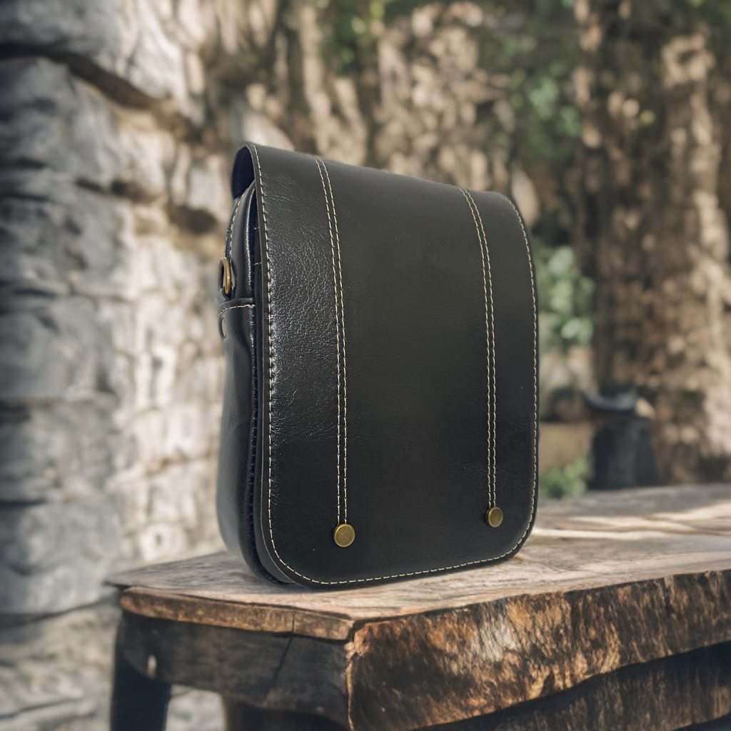 کیف دوشی چرم صنعتی مدل وفس